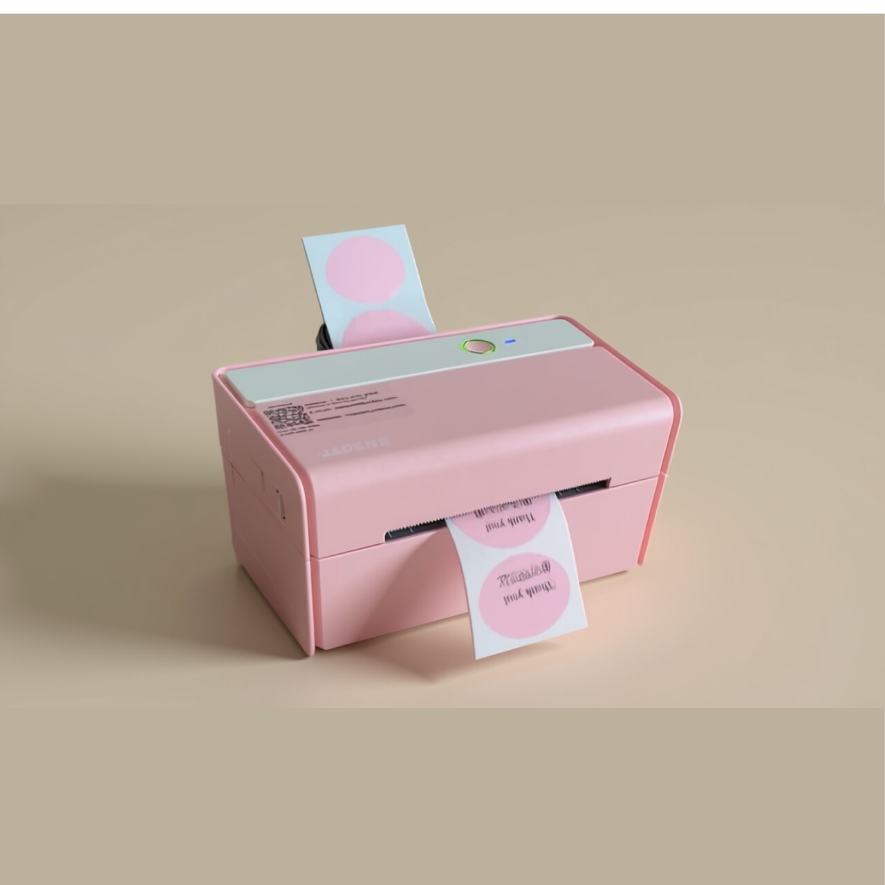 JADENS® 4x6 Bluetooth Pink Thermal Label Printer Wireless Shipping Label Printer for iOS, Android & Windows